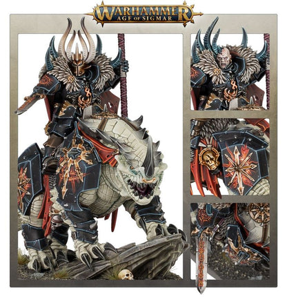 Warhammer Age of Sigmar Slaves to Darkness Chaos Lord on Karkadrak