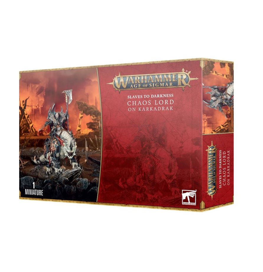 Warhammer Age of Sigmar Slaves to Darkness Chaos Lord on Karkadrak