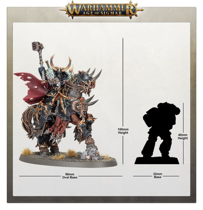 Warhammer Age of Sigmar Slaves to Darkness Eternus, Blade of The First Prince/Chaos Lord on Daemonic Mount
