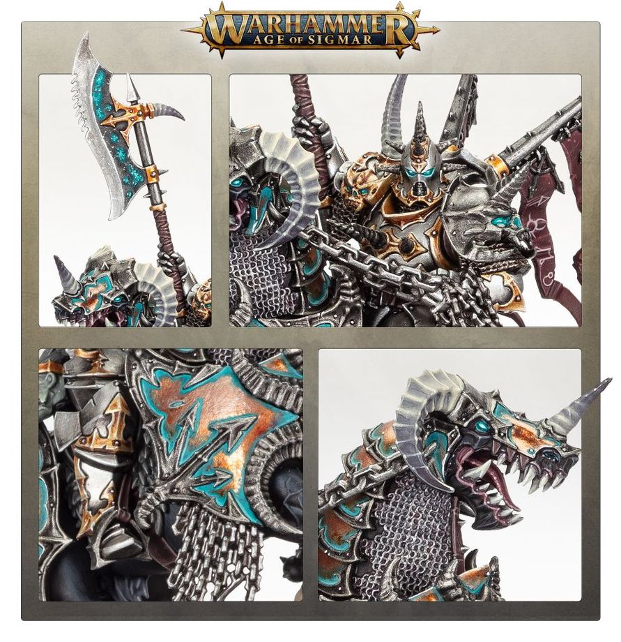 Warhammer Age of Sigmar Slaves to Darkness Eternus, Blade of The First Prince/Chaos Lord on Daemonic Mount