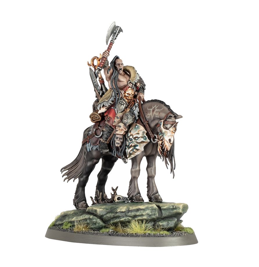 Warhammer Age of Sigmar Slaves to Darkness Darkoath Chieftain on Warsteed