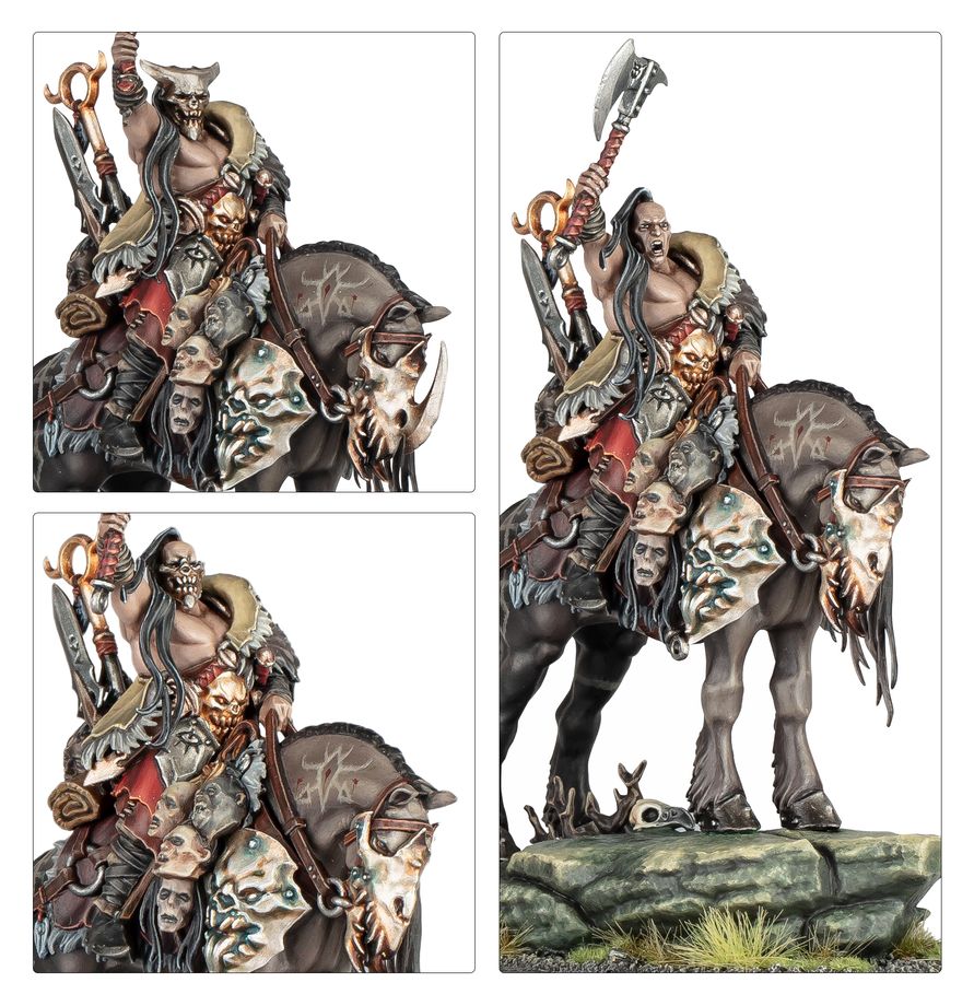 Warhammer Age of Sigmar Slaves to Darkness Darkoath Chieftain on Warsteed
