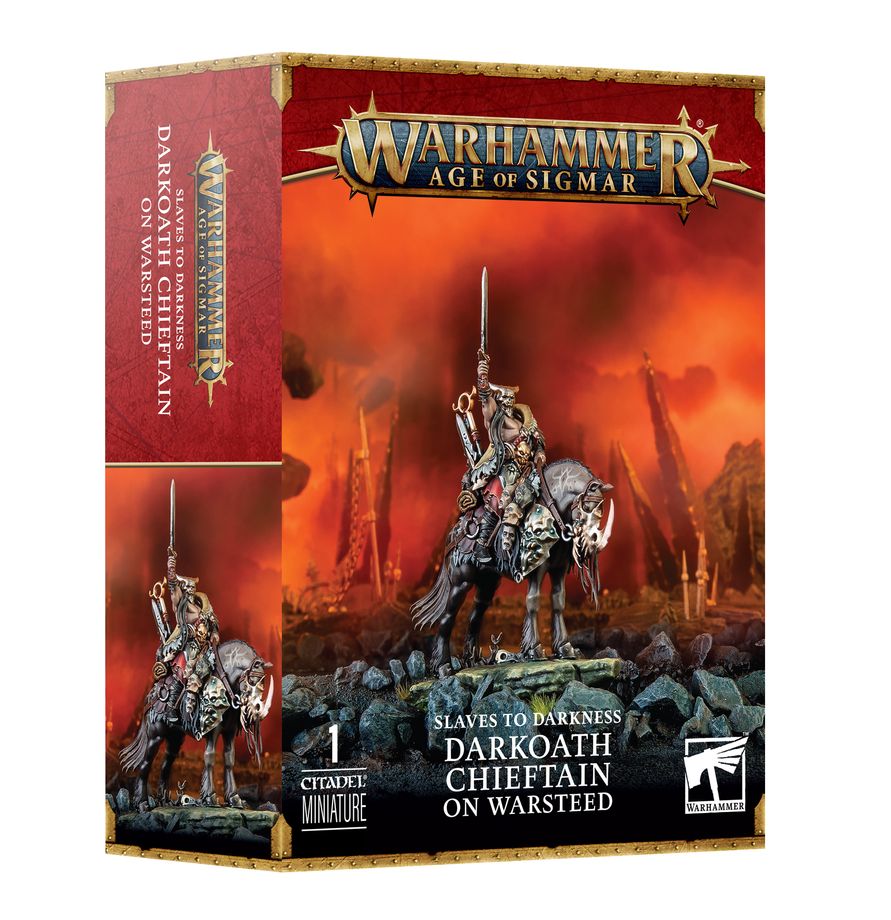 Warhammer Age of Sigmar Slaves to Darkness Darkoath Chieftain on Warsteed
