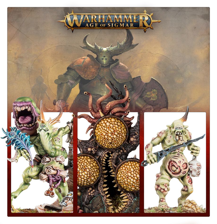 Warhammer Age of Sigmar Maggotkin of Nurgle Regiment of Renown: The Pustules