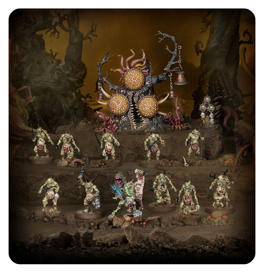 Warhammer Age of Sigmar Maggotkin of Nurgle Regiment of Renown: The Pustules