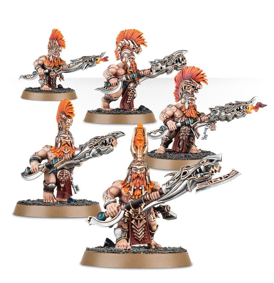 Warhammer Age of Sigmar Fyreslayers Hearthguard Berzerkers/Auric Hearthguard