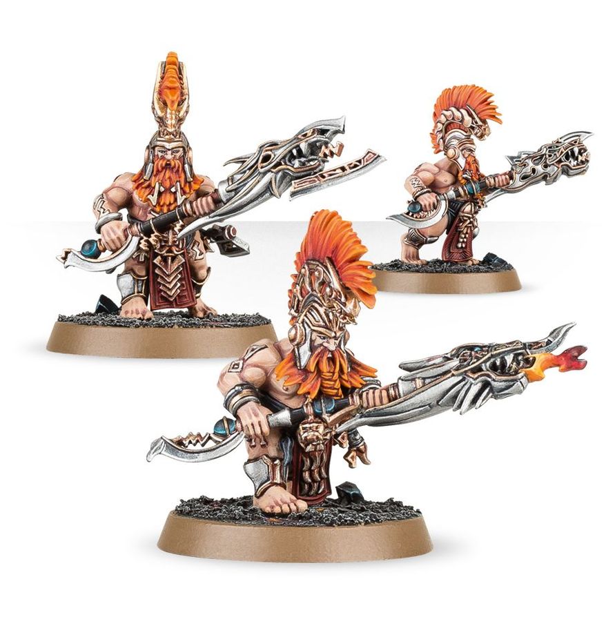 Warhammer Age of Sigmar Fyreslayers Hearthguard Berzerkers/Auric Hearthguard