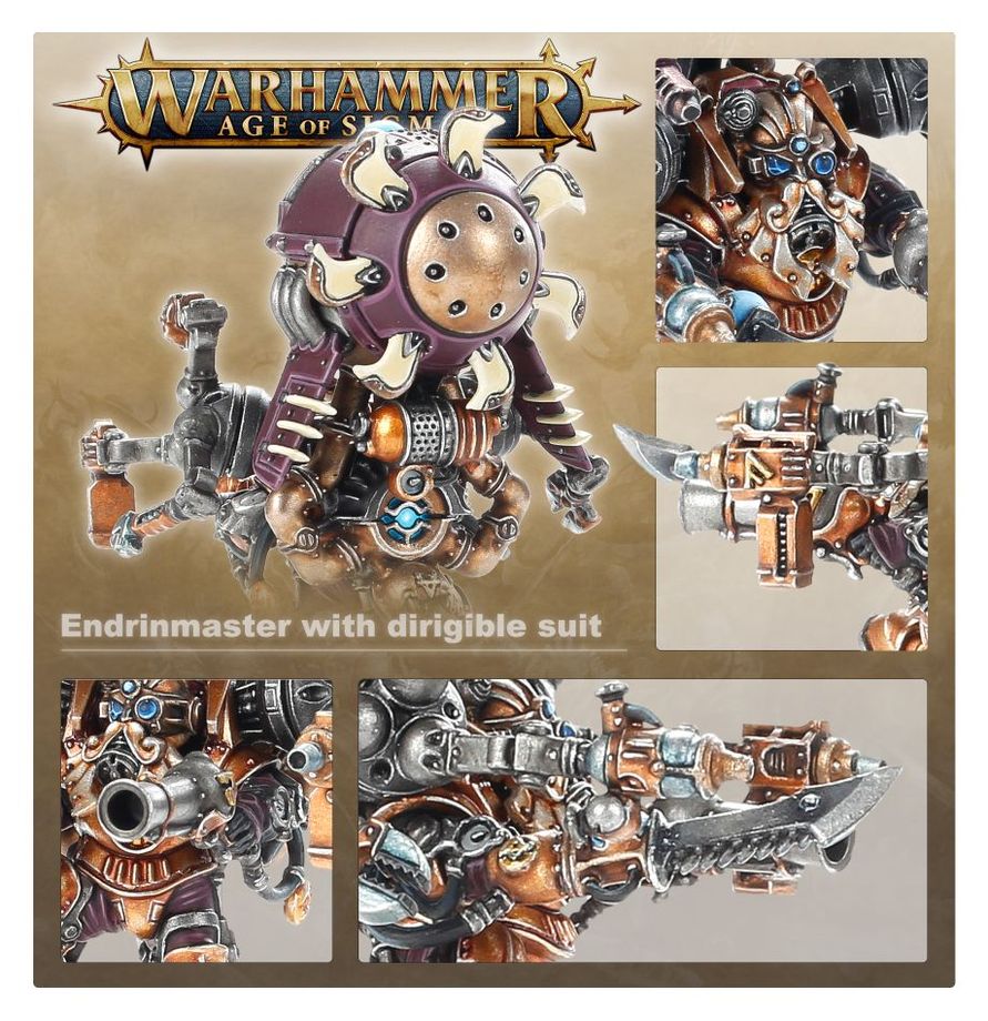 Warhammer Age of Sigmar Kharadron Overlords Endrinmaster with Dirigible Suit