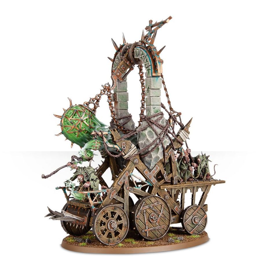 Warhammer Age of Sigmar Skaven Plague Priest on Plague Furnace/Grey Seer on Screaming Bell