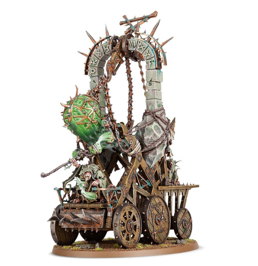 Warhammer Age of Sigmar Skaven Plague Priest on Plague Furnace/Grey Seer on Screaming Bell