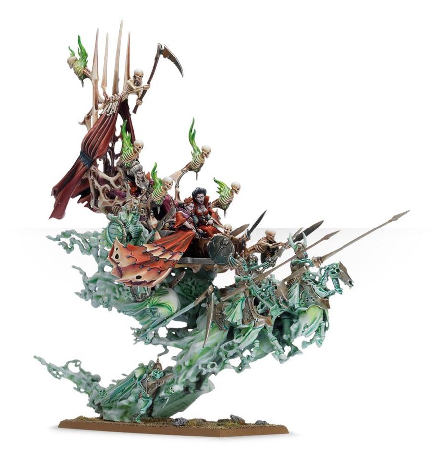 Warhammer Age of Sigmar Soulblight Gravelords Coven Throne/Mortis Engine