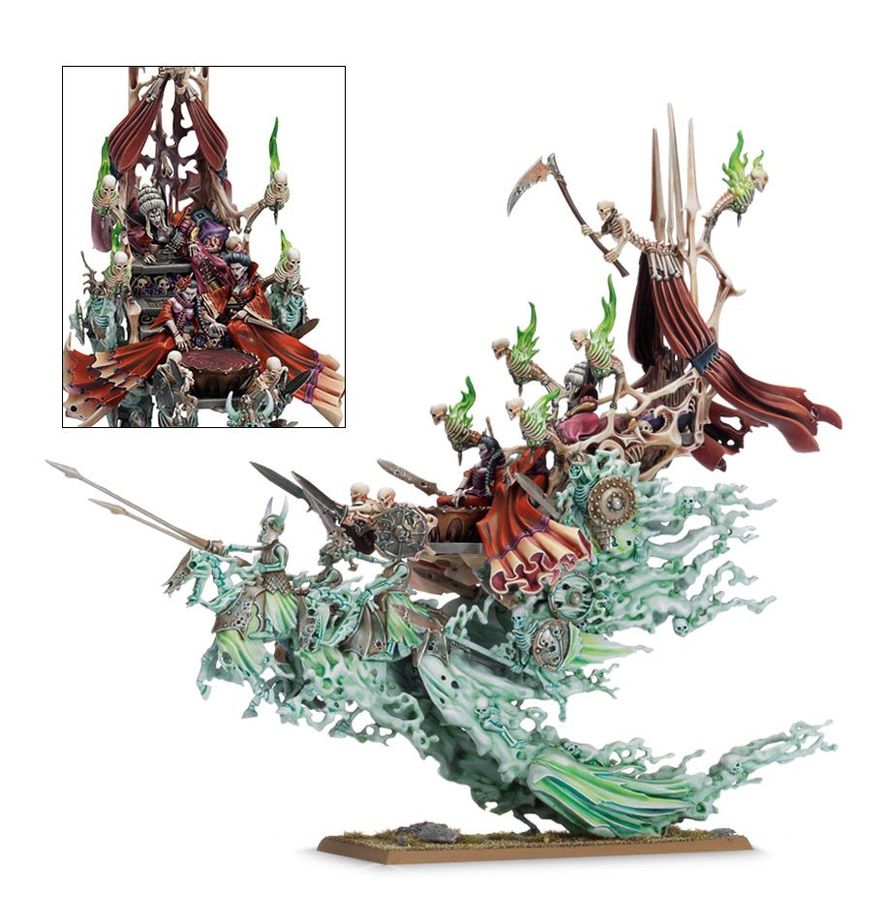 Warhammer Age of Sigmar Soulblight Gravelords Coven Throne/Mortis Engine