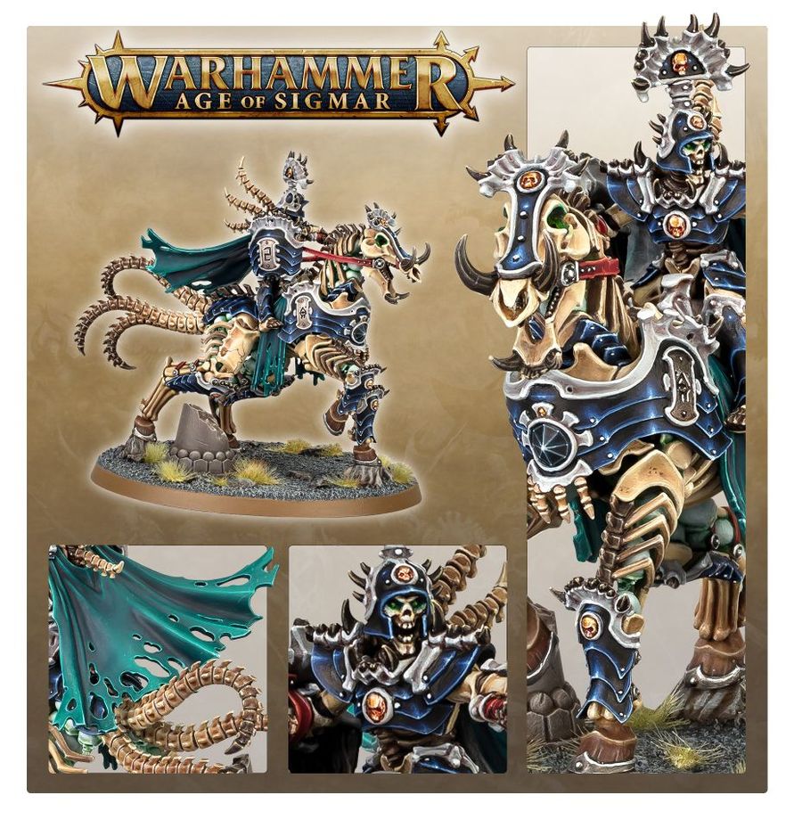 Warhammer Age of Sigmar Ossiarch Bonereapers Arch-Kavalos Zandtos