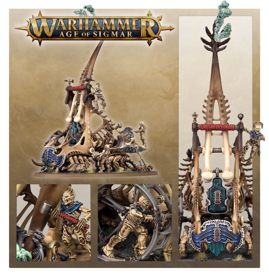 Warhammer Age of Sigmar Ossiarch Bonereapers Mortek Crawler