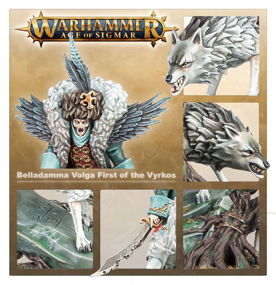 Warhammer Age of Sigmar Soulblight Gravelords Belladamma Volga, First of the Vyrkos