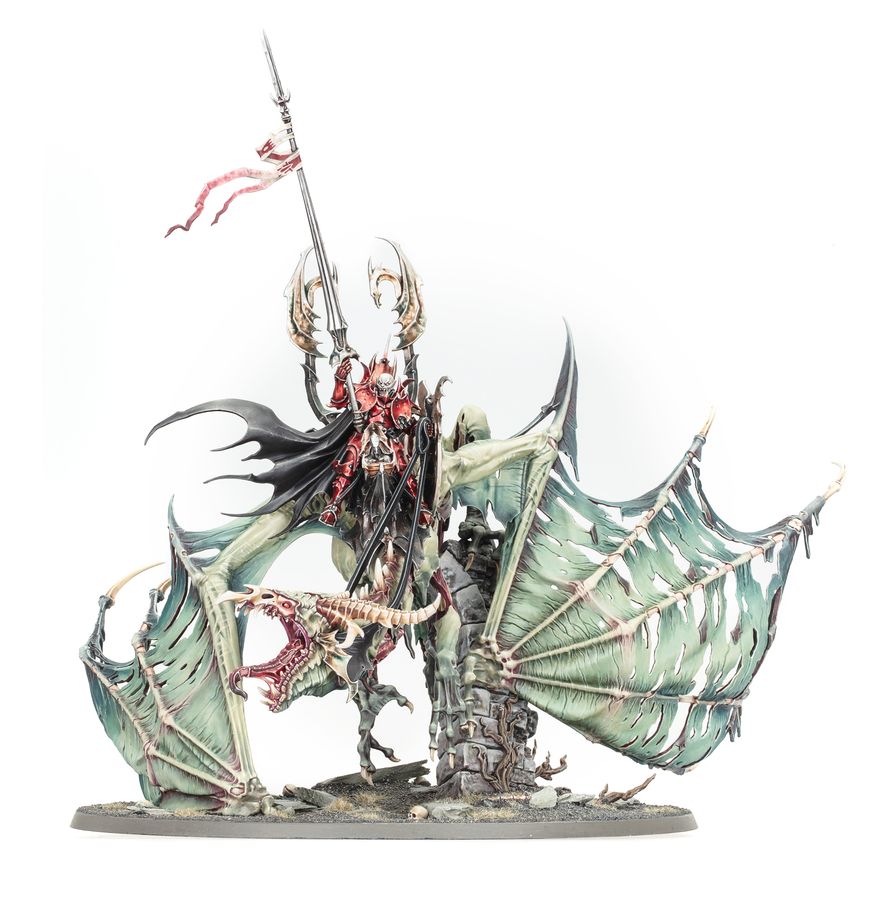 Warhammer Age of Sigmar Soulblight Gravelords Prince Vhordrai, Lord of the Crimson Keep/Revenant Draconith