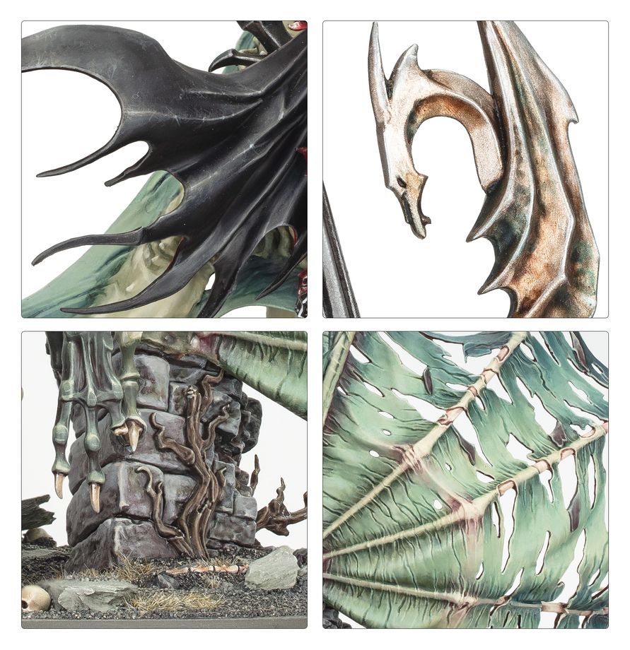 Warhammer Age of Sigmar Soulblight Gravelords Prince Vhordrai, Lord of the Crimson Keep/Revenant Draconith