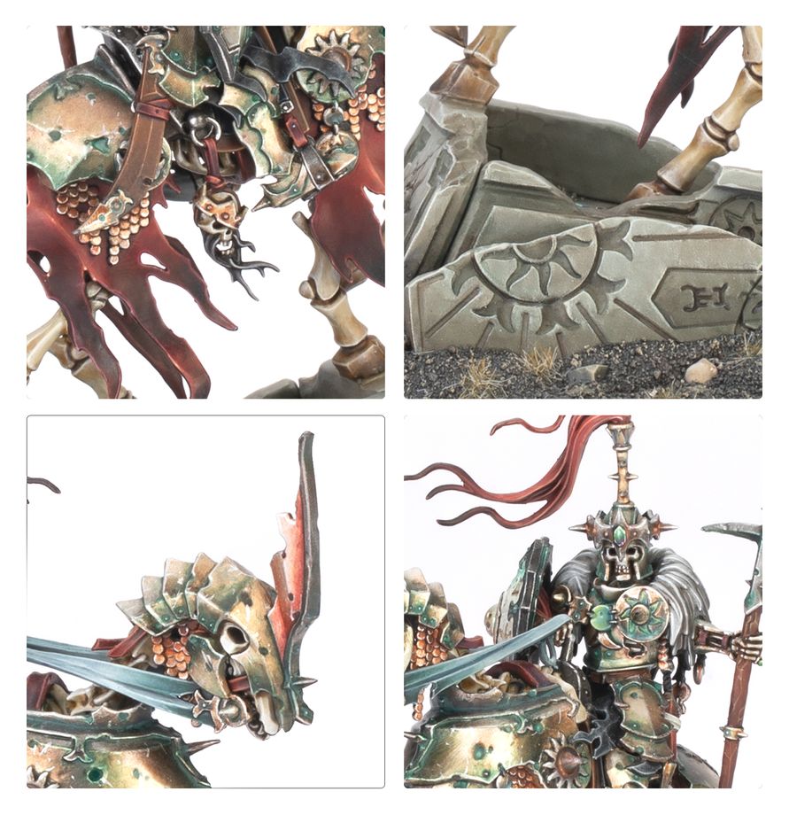 Warhammer Age of Sigmar Soulblight Gravelords Wight King/Lord on Skeletal Steed