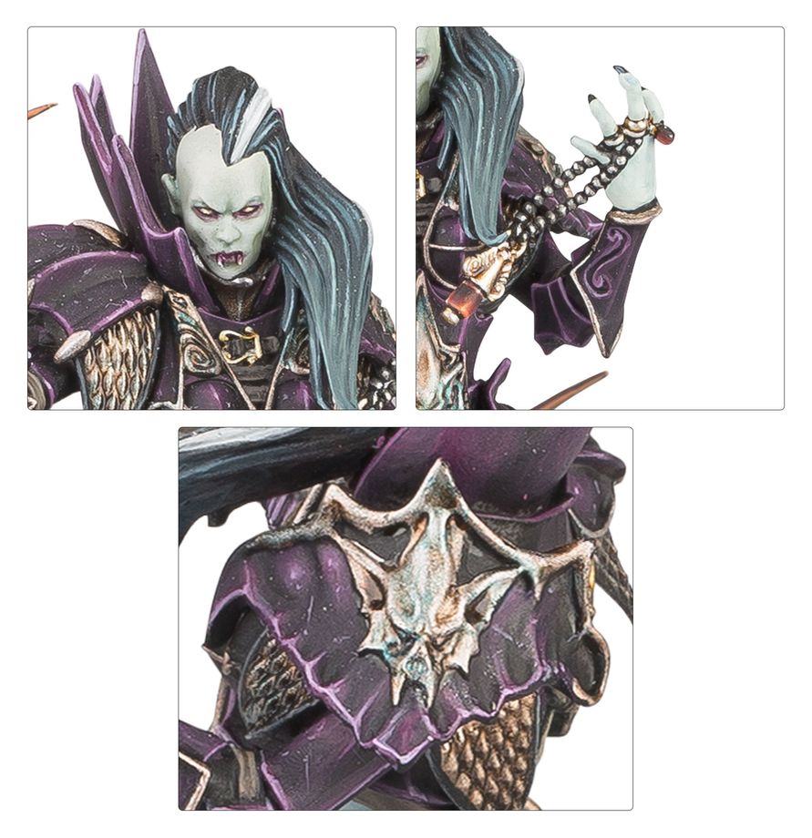 Warhammer Age of Sigmar Soulblight Gravelords Lauka Vai, Mother of Nightmares/Vengorian Lord