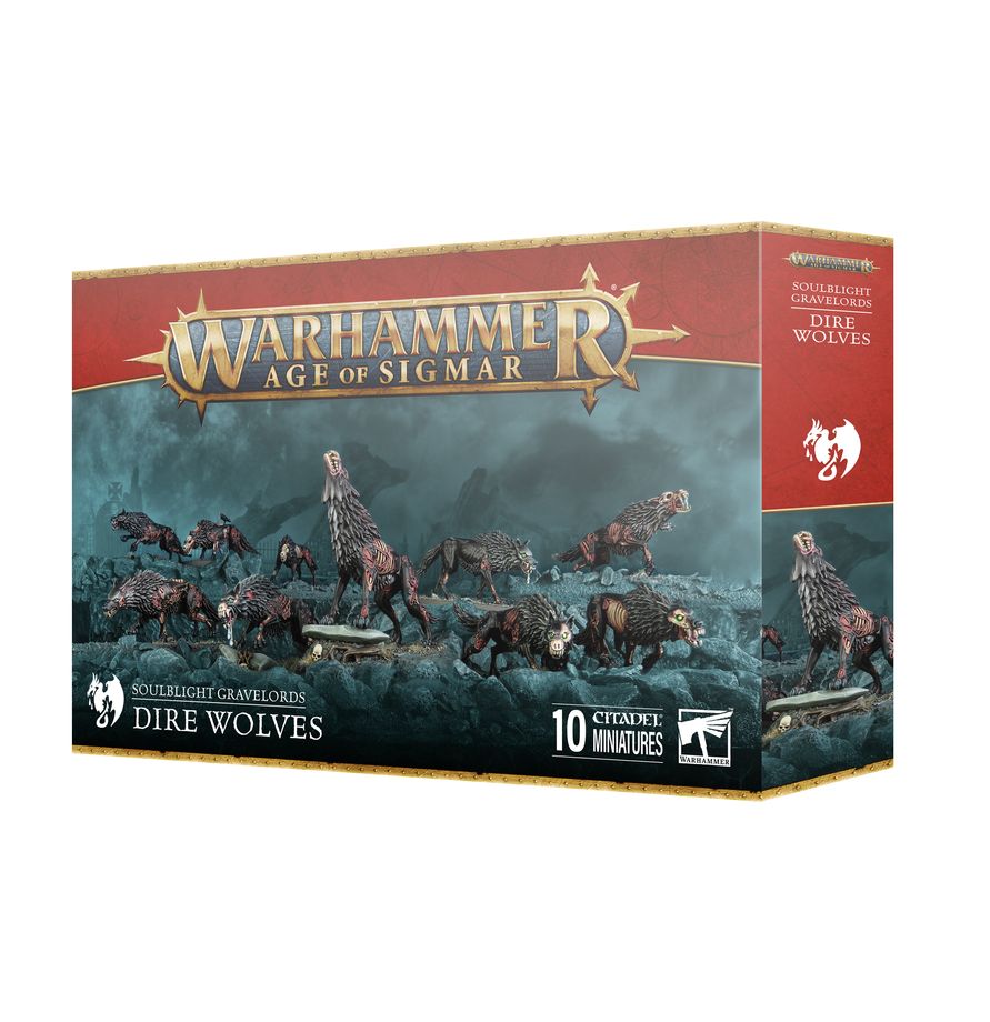 Warhammer Age of Sigmar Soulblight Gravelords Dire Wolves