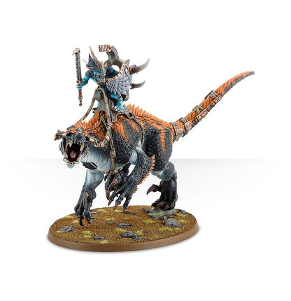 Warhammer Age of Sigmar Seraphon Saurus Oldblood on Carnosaur/Saurus Scar-Veteran on Carnosaur/Skink Oracle on Troglodon