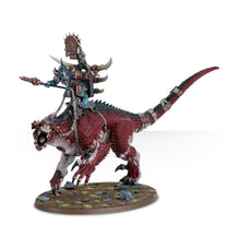 Warhammer Age of Sigmar Seraphon Saurus Oldblood on Carnosaur/Saurus Scar-Veteran on Carnosaur/Skink Oracle on Troglodon