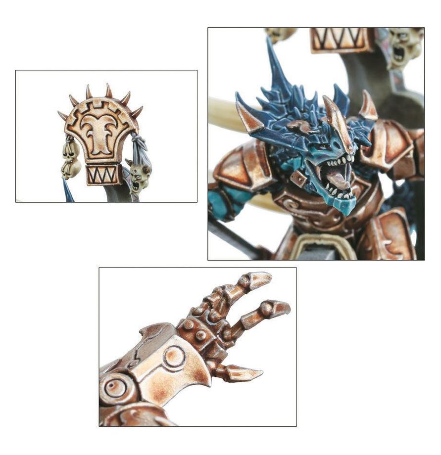 Warhammer Age of Sigmar Seraphon Saurus Oldblood on Carnosaur/Saurus Scar-Veteran on Carnosaur/Skink Oracle on Troglodon