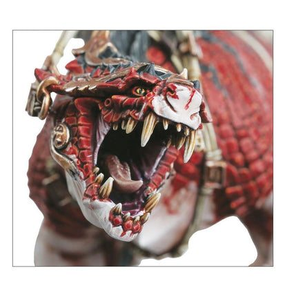 Warhammer Age of Sigmar Seraphon Saurus Oldblood on Carnosaur/Saurus Scar-Veteran on Carnosaur/Skink Oracle on Troglodon
