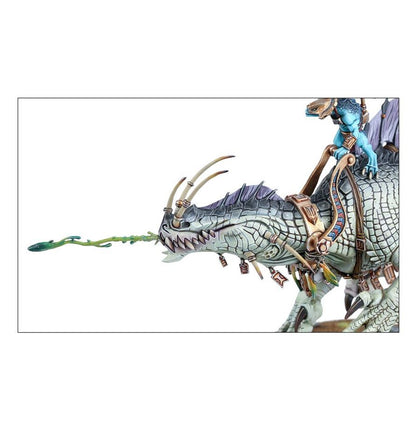 Warhammer Age of Sigmar Seraphon Saurus Oldblood on Carnosaur/Saurus Scar-Veteran on Carnosaur/Skink Oracle on Troglodon