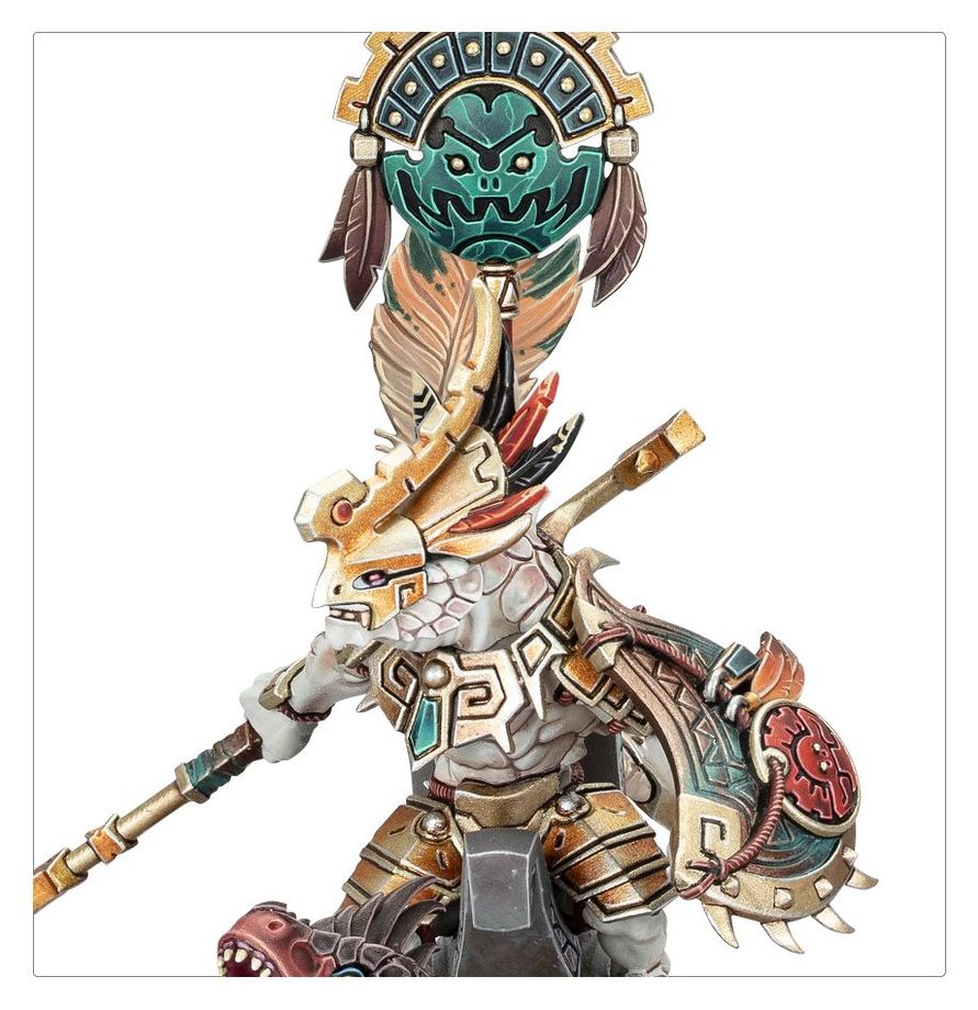 Warhammer Age of Sigmar Seraphon Saurus Scar-Veteran on Aggradon