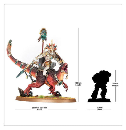 Warhammer Age of Sigmar Seraphon Saurus Scar-Veteran on Aggradon