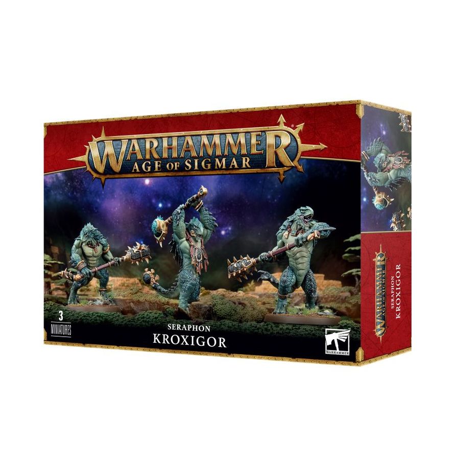 Warhammer Age of Sigmar Seraphon Kroxigor/Kroxigor Warspawned