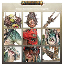 Warhammer Age of Sigmar Orruk Warclans Breaka-boss on Mirebrute Troggoth