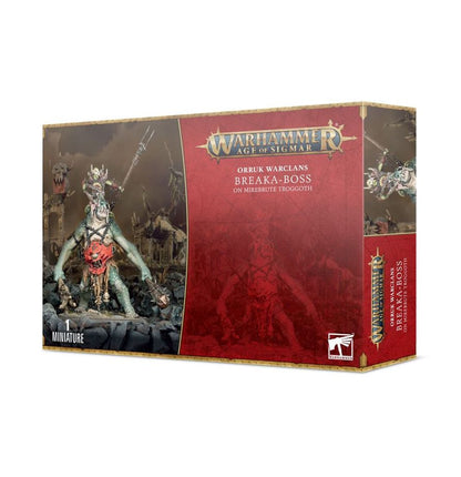 Warhammer Age of Sigmar Orruk Warclans Breaka-boss on Mirebrute Troggoth