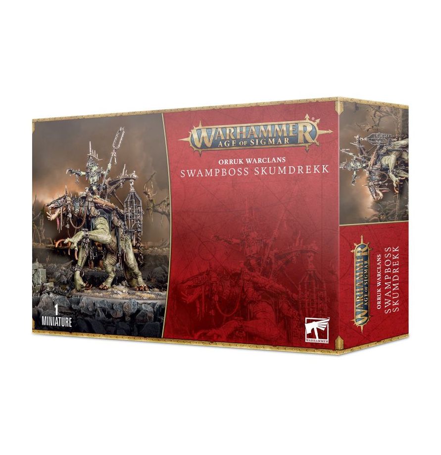 Warhammer Age of Sigmar Orruk Warclans Swampboss Skumdrekk/Snatchaboss on Sludgeraker Beast