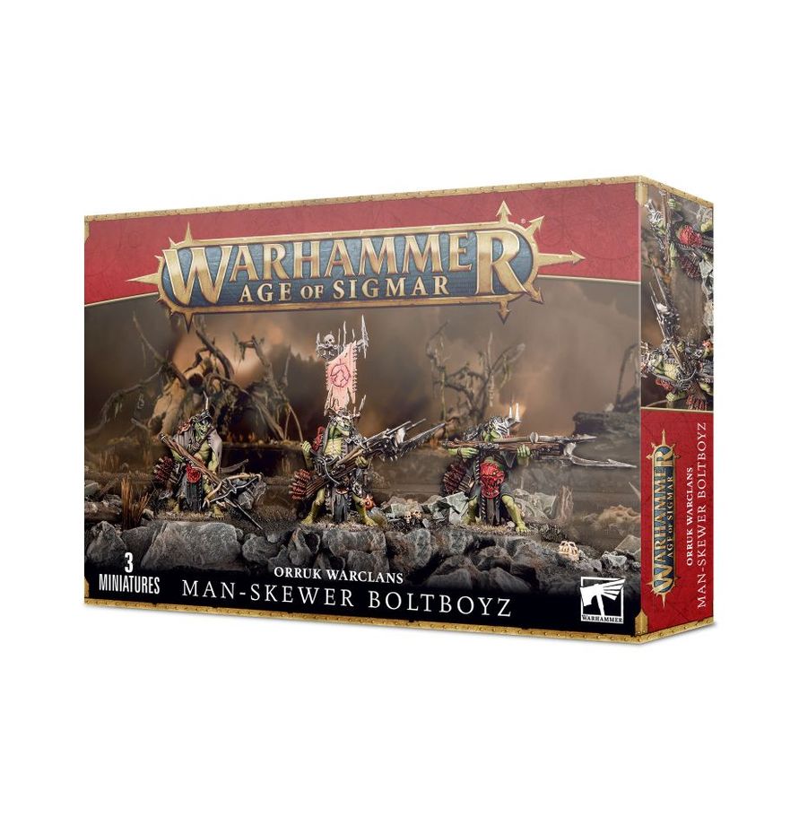 Warhammer Age of Sigmar Orruk Warclans Man-Skewer Boltboyz