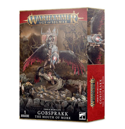 Warhammer Age of Sigmar Orruk Warclans Gobsprakk, The Mouth of Mork/Killaboss on Corpse-Rippa Vulcha
