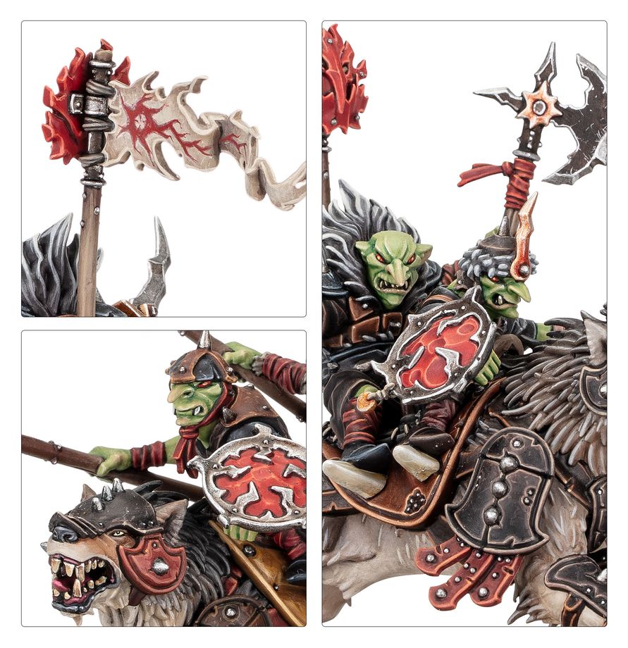 Warhammer Age of Sigmar Gloomspite Gitz Snarlpack Cavalry