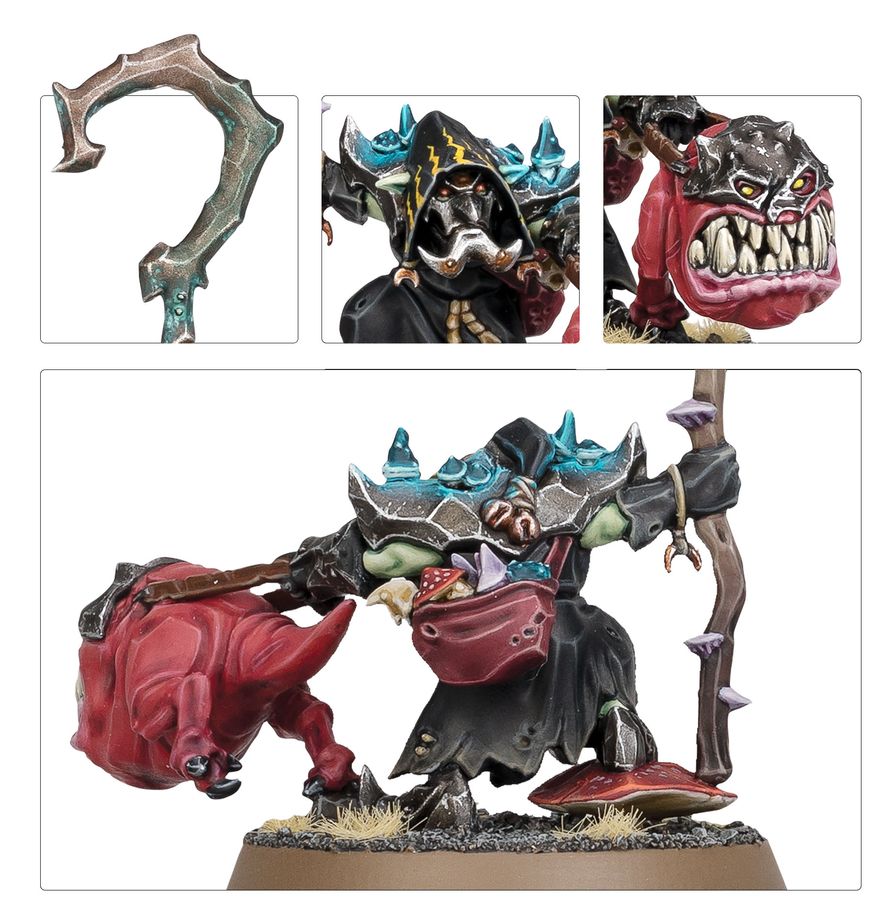 Warhammer Age of Sigmar Gloomspite Gitz Squigboss with Gnasha-squig