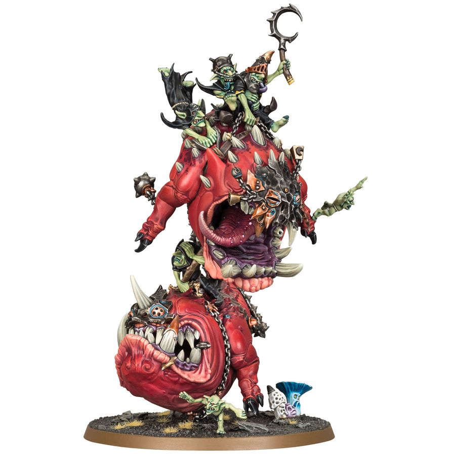 Warhammer Age of Sigmar Gloomspite Gitz Mangler Squigs/Loonboss on Mangler Squigs