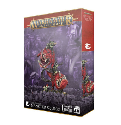 Warhammer Age of Sigmar Gloomspite Gitz Mangler Squigs/Loonboss on Mangler Squigs
