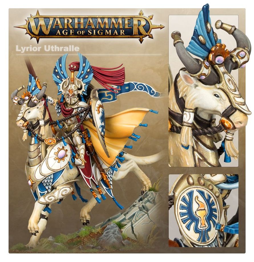 Warhammer Age of Sigmar Lumineth Realm-Lords Lyrior Uthralle, Warden of Ymetrica/Vanari Lord Regent