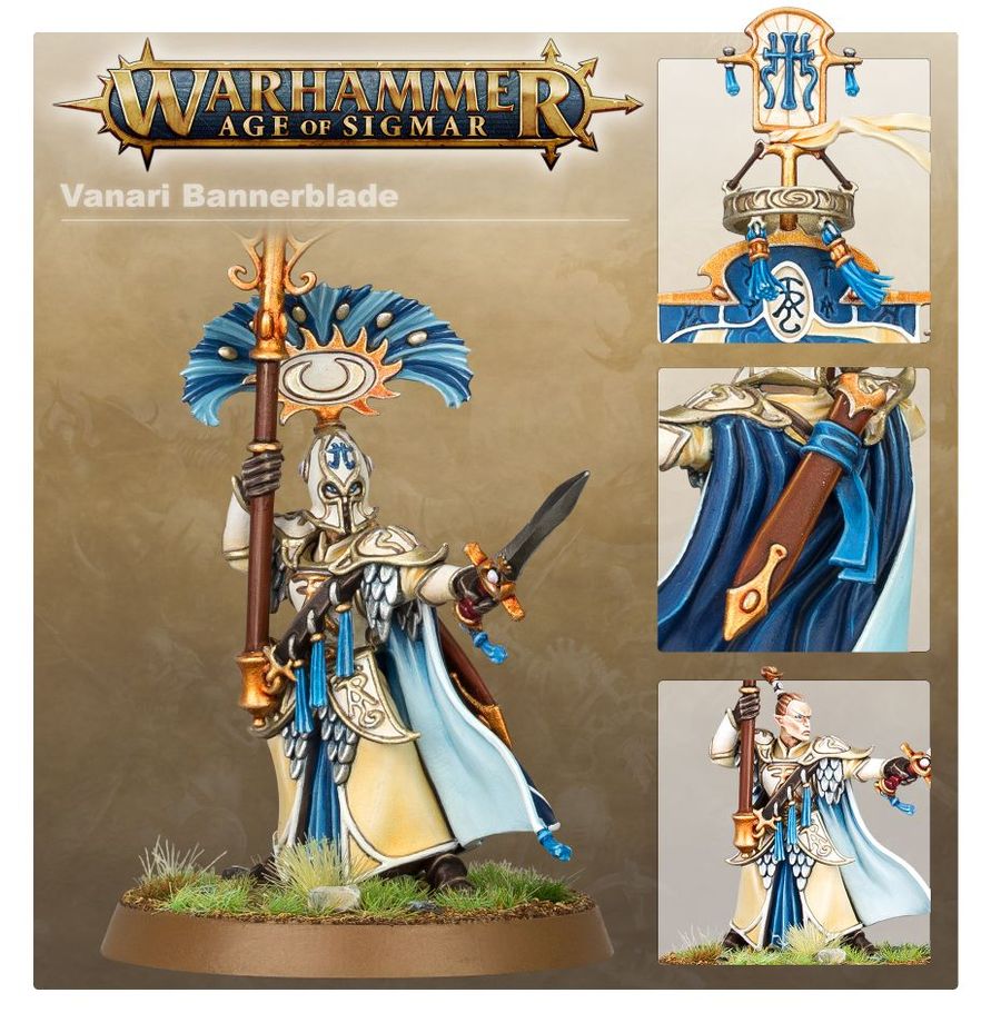 Warhammer Age of Sigmar Lumineth Realm-Lords Vanari Bannerblade