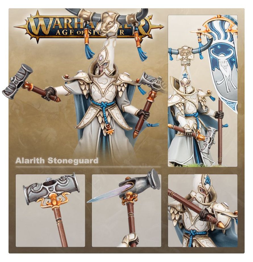 Warhammer Age of Sigmar Lumineth Realm-Lords Alarith Stoneguard