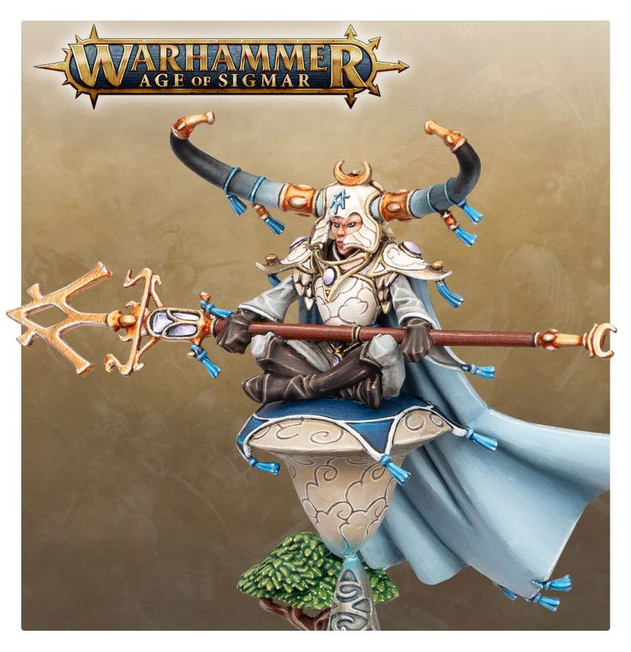 Warhammer Age of Sigmar Lumineth Realm-Lords Alarith Stonemage