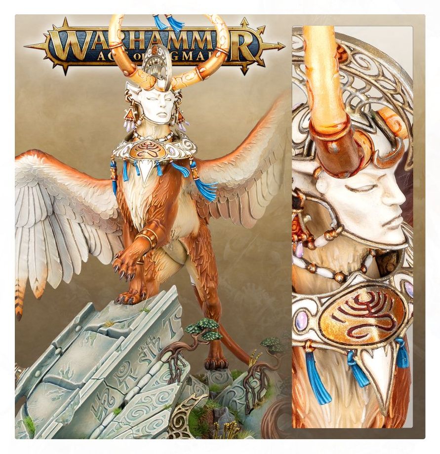 Warhammer Age of Sigmar Lumineth Realm-Lords Archmage Teclis and Celennar, Spirit of Hysh