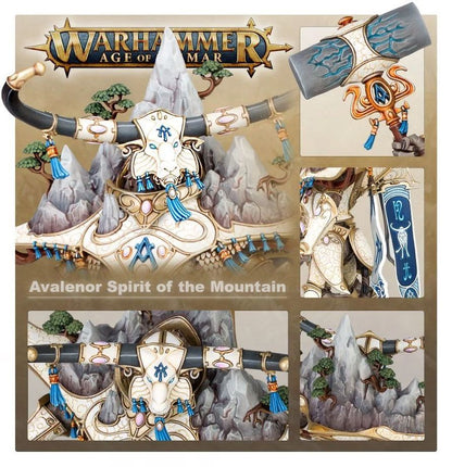 Warhammer Age of Sigmar Lumineth Realm-Lords Avalenor, the Stoneheart King/Alarith Spirit of the Mountain