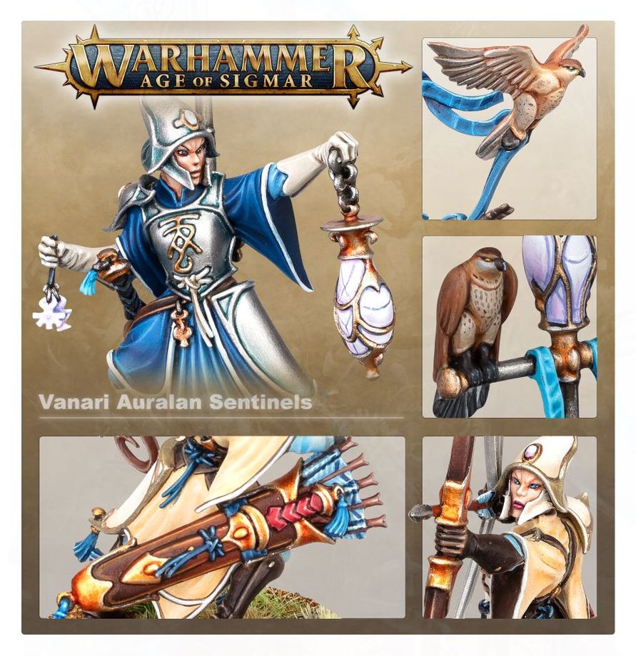 Warhammer Age of Sigmar Lumineth Realm-Lords Vanari Auralan Sentinels
