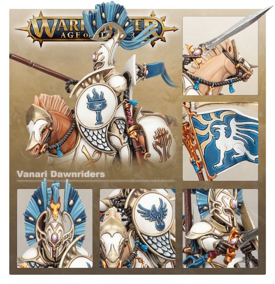Warhammer Age of Sigmar Lumineth Realm-Lords Vanari Dawnriders
