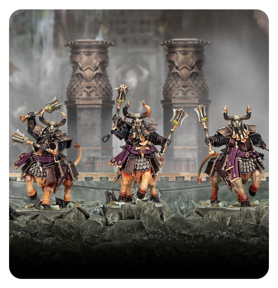 Warhammer Age of Sigmar Helsmiths of Hashut Bull Centaurs/Annointed Sentinels